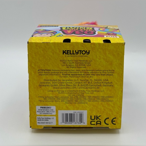 New Living On The Veg Fey Stuffed Mushroom Plush Toy Kellytoy Fun Guy Series 1 - Picture 3 of 3